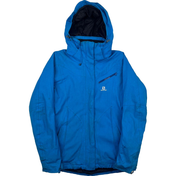 Salomon Advanced Skin Hooded Ski Jacket Blue