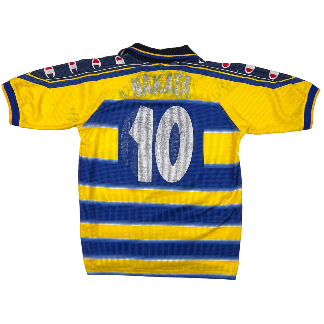 Champion Parma 1999-00 "Nakata 10" Home Shirt Blue Yellow Rare