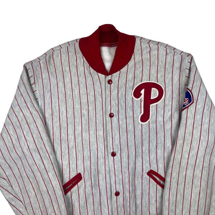 Vintage Felco MLB Philadelphia Phillies Baseball Cotton Varsity Jacket Rare