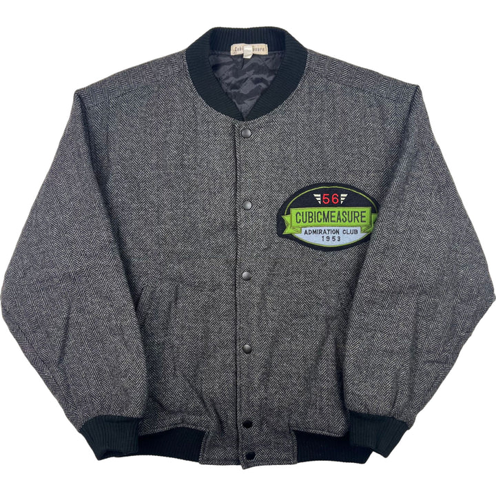 Cubic Measure Admiration Club Varsity Jacket Grey