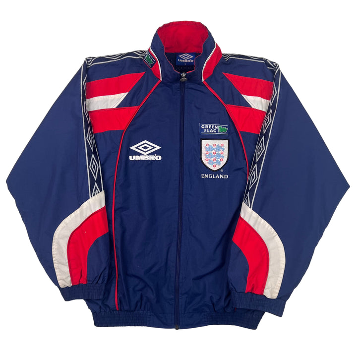 Umbro England 1998-99 Track Jacket Blue Red Rare