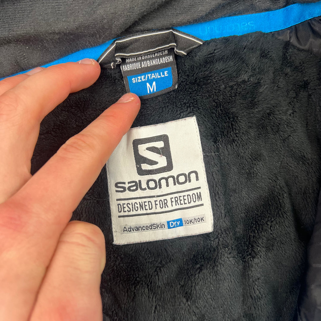 Salomon Advanced Skin Hooded Ski Jacket Blue