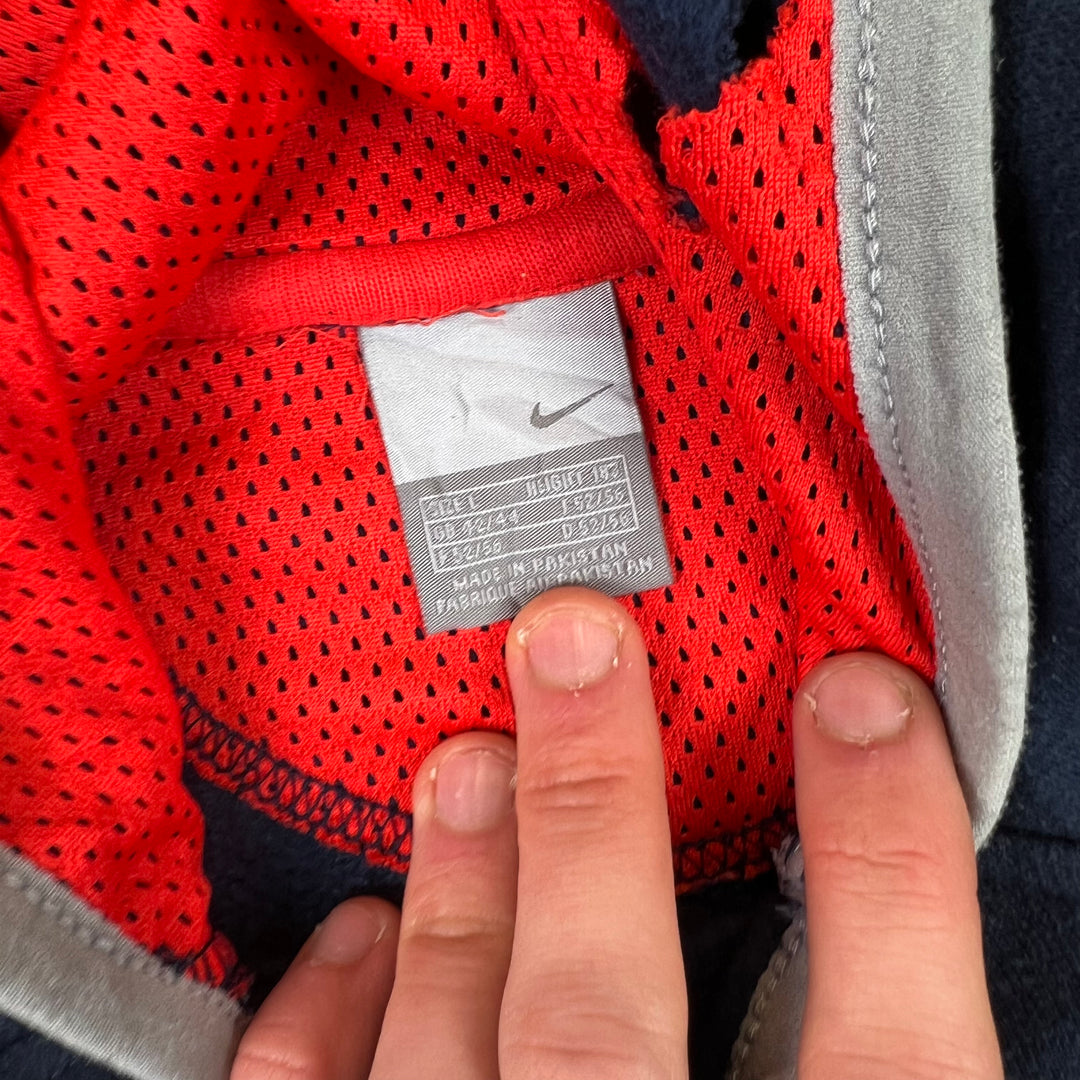 Nike Athletic 00's Contrast Hooded Sweatshirt Navy