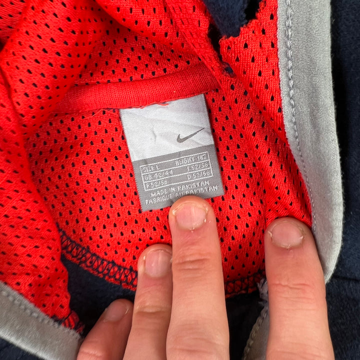Nike Athletic 00's Contrast Hooded Sweatshirt Navy