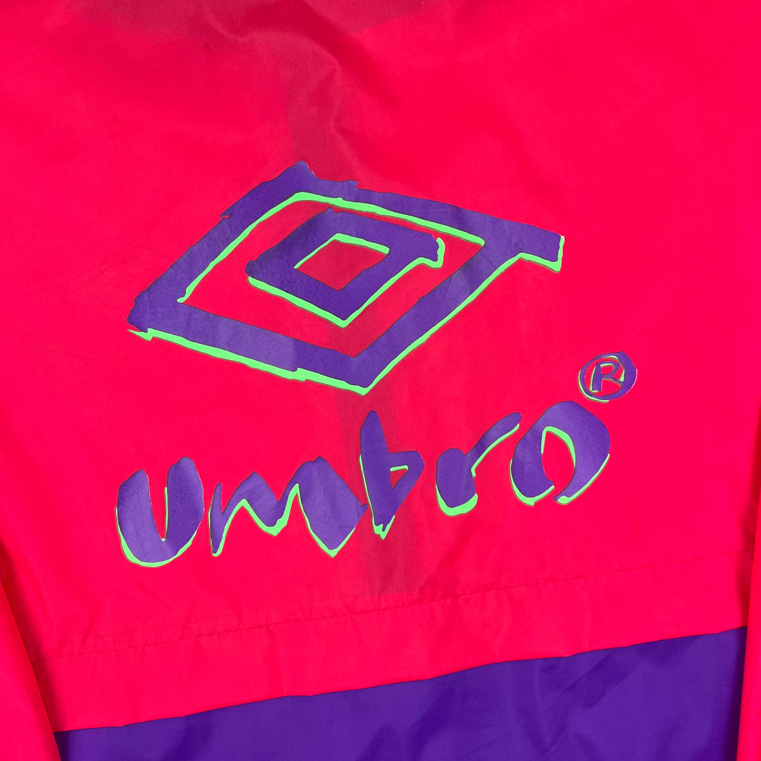 Umbro 90's Colourblock Track Jacket Red Purple