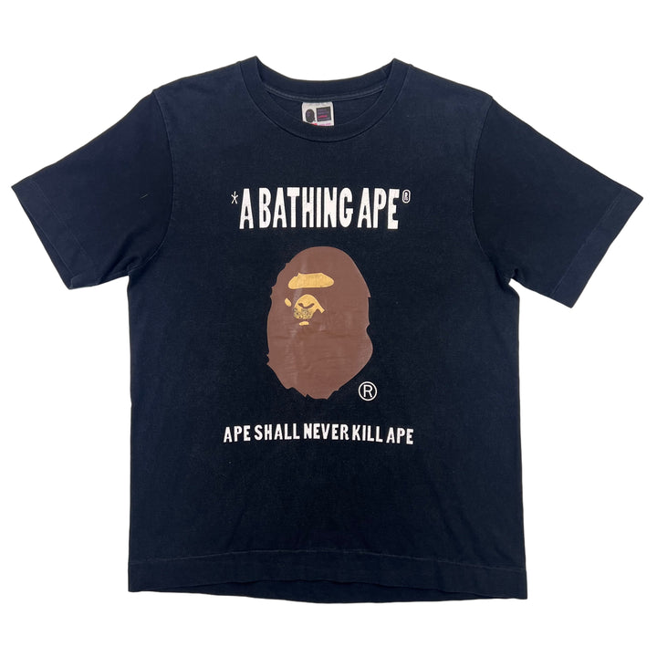 A Bathing Ape "Ape Shall Never Kill Ape" Black Big Logo T-shirt