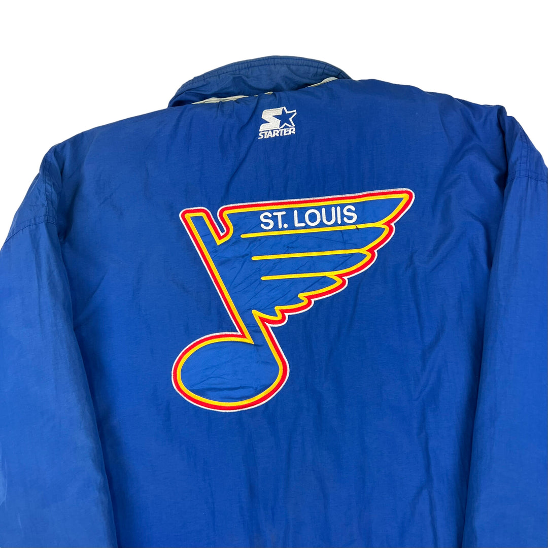 Starter St. Louis Blues Puffer Jacket Blue