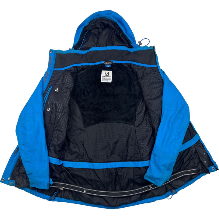 Salomon Advanced Skin Hooded Ski Jacket Blue