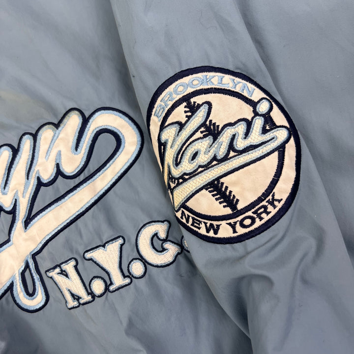 Karl Kani Brooklyn Puffer Bomber Jacket NYC Blue