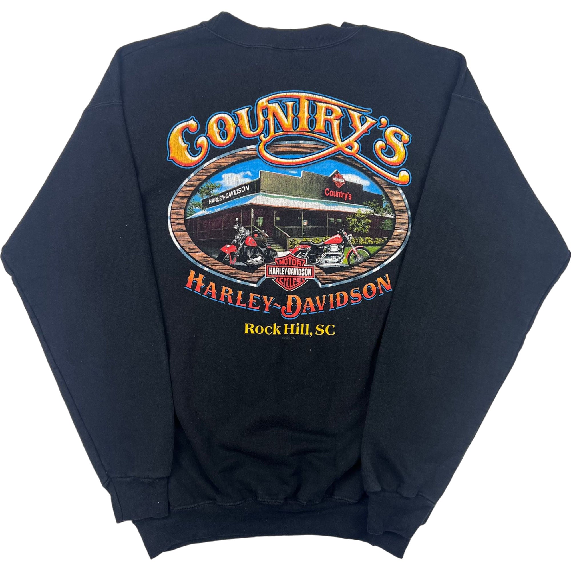 Vintage Harley Davidson Graphic Sweatshirt Black Bring It Back