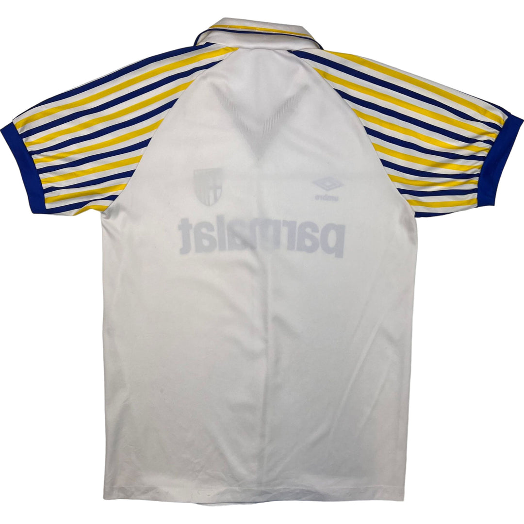 Umbro Parma 1990-91 Home Shirt White Yellow Blue Rare