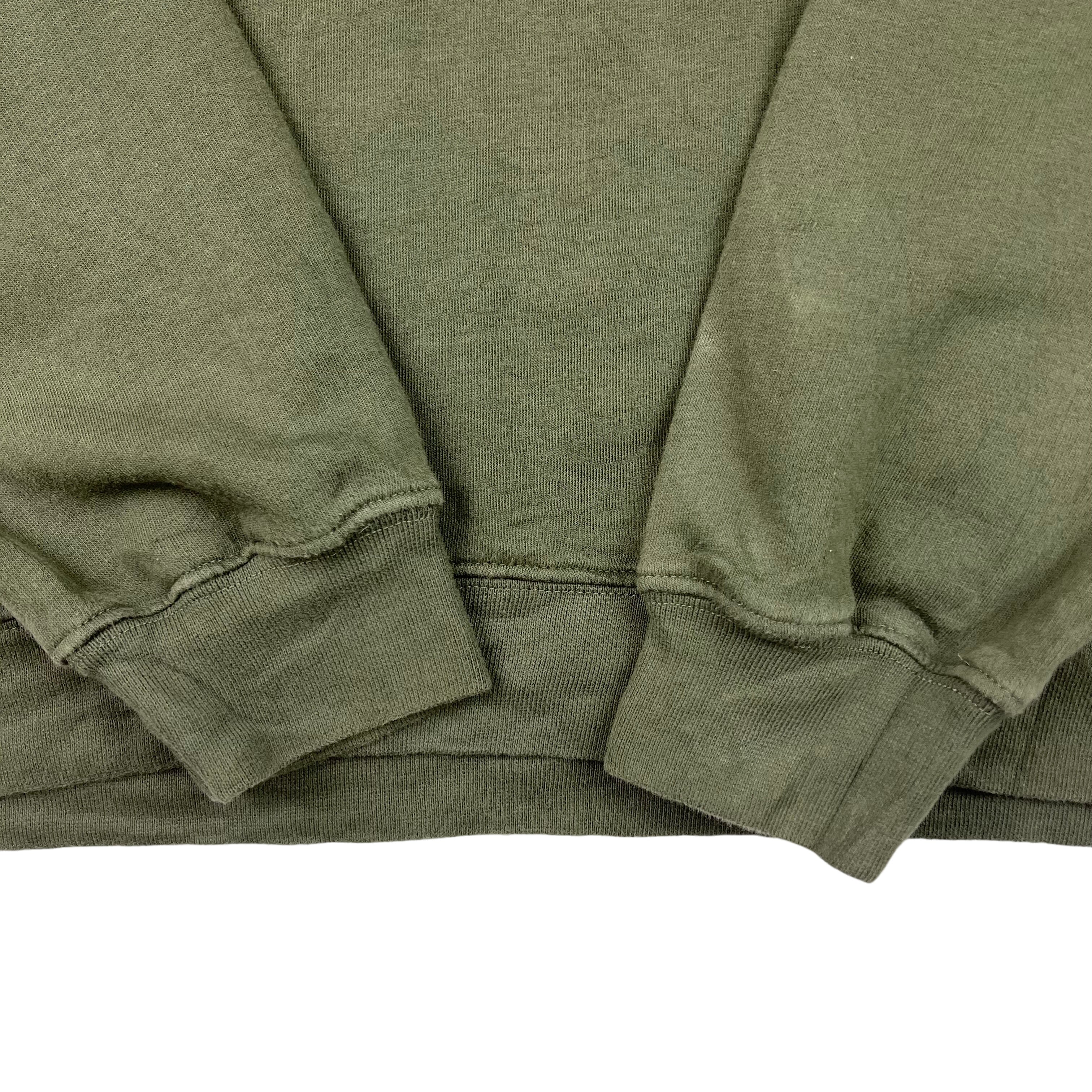 nike mini swoosh oversized sweatshirt green