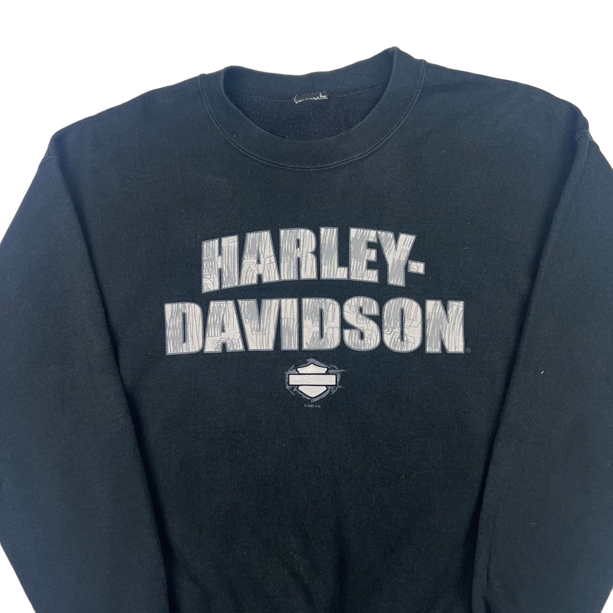 Vintage Harley Davidson Graphic Sweatshirt Black Bring It Back
