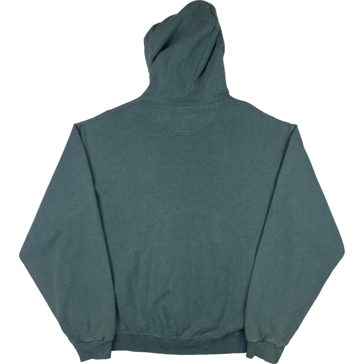 Champion Script Logo Zip-Up Hooded Sweatshirt Green