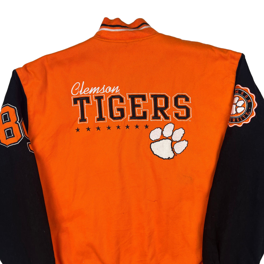 Clemson Tigers Orange Black Varsity Jacket