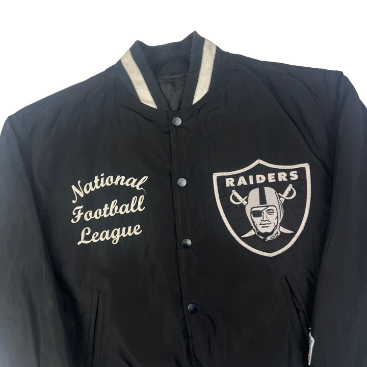 NFL Raiders Varsity Jacket Black