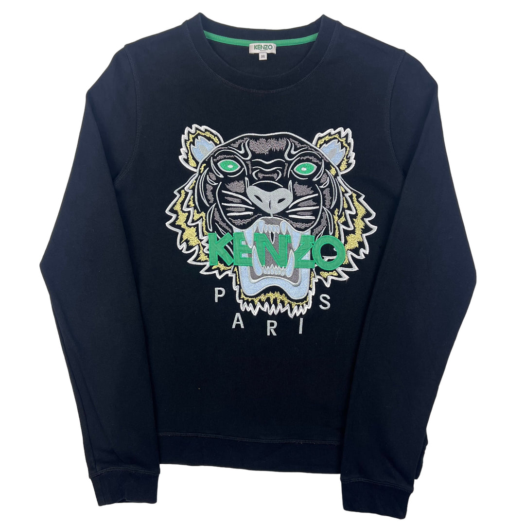 Kenzo Black Embroidered Tiger Sweatshirt
