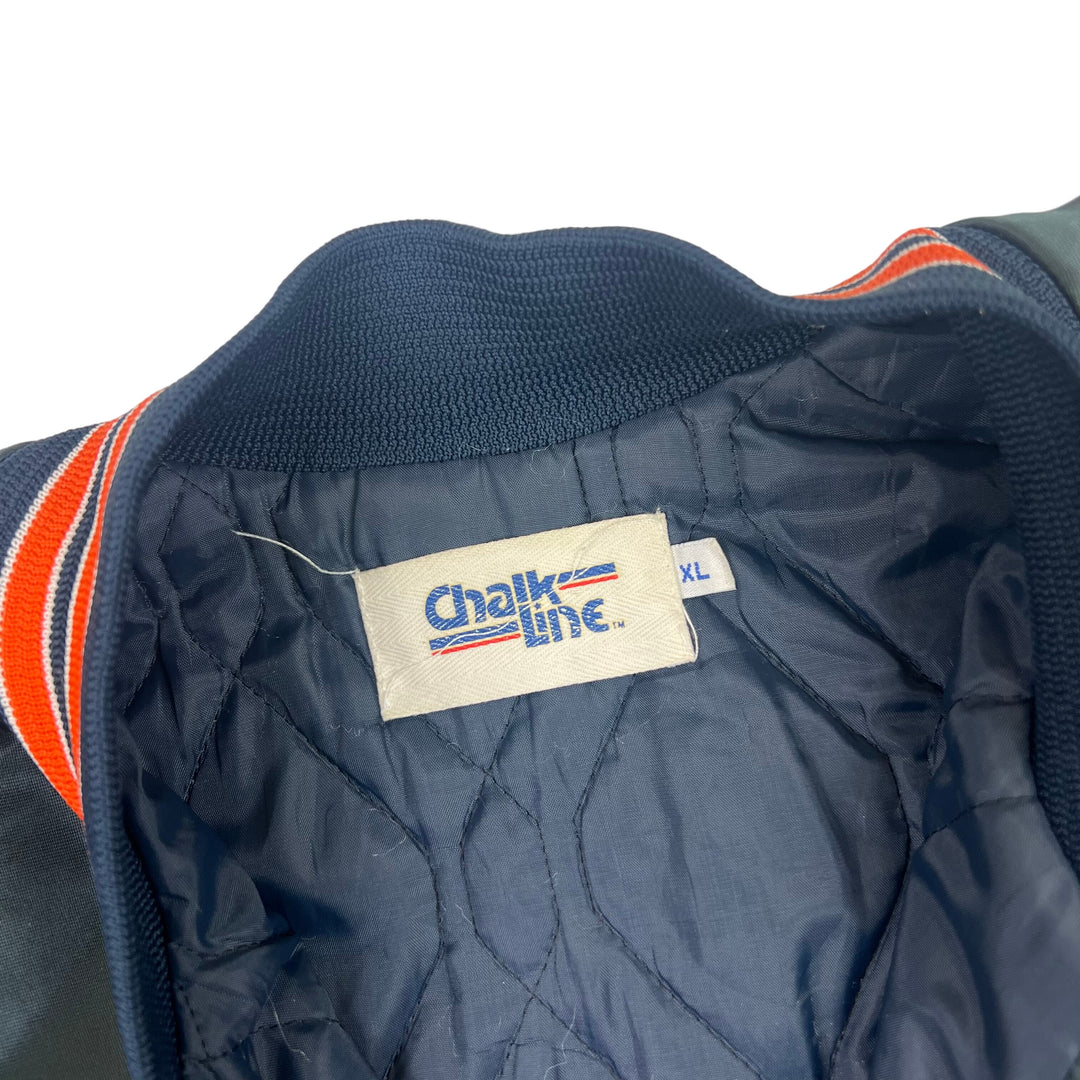 Chicago Bears 1990's Chalk Line Satin Varsity Jacket