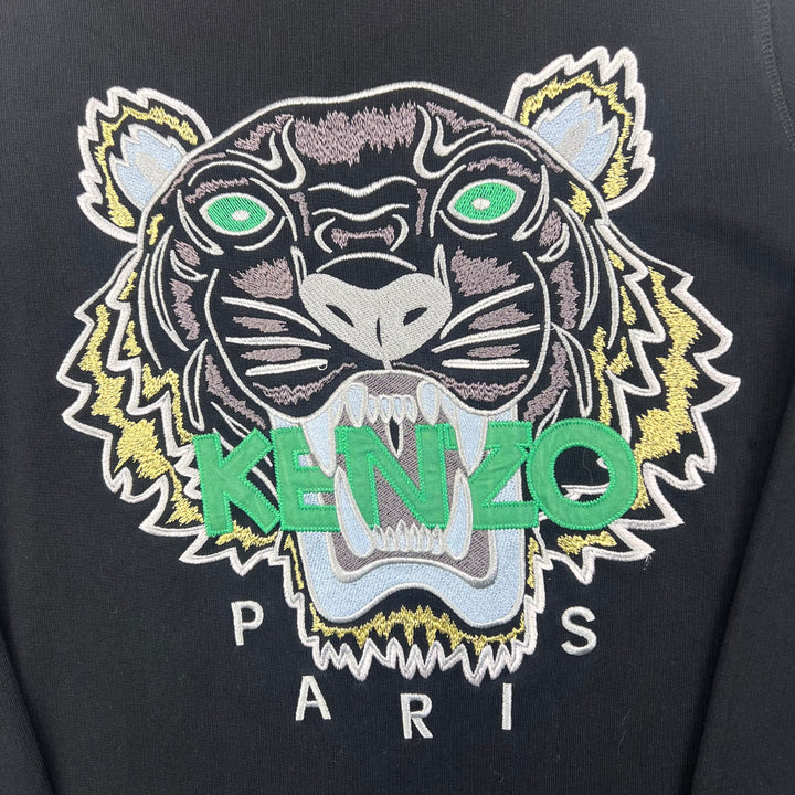 Kenzo Black Embroidered Tiger Sweatshirt