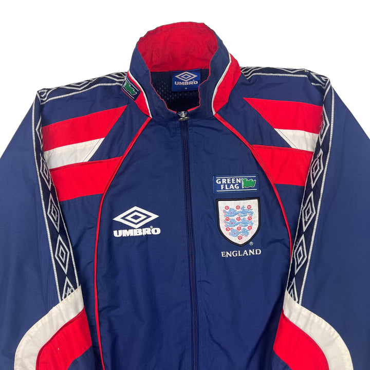 Umbro England 1998-99 Track Jacket Blue Red Rare