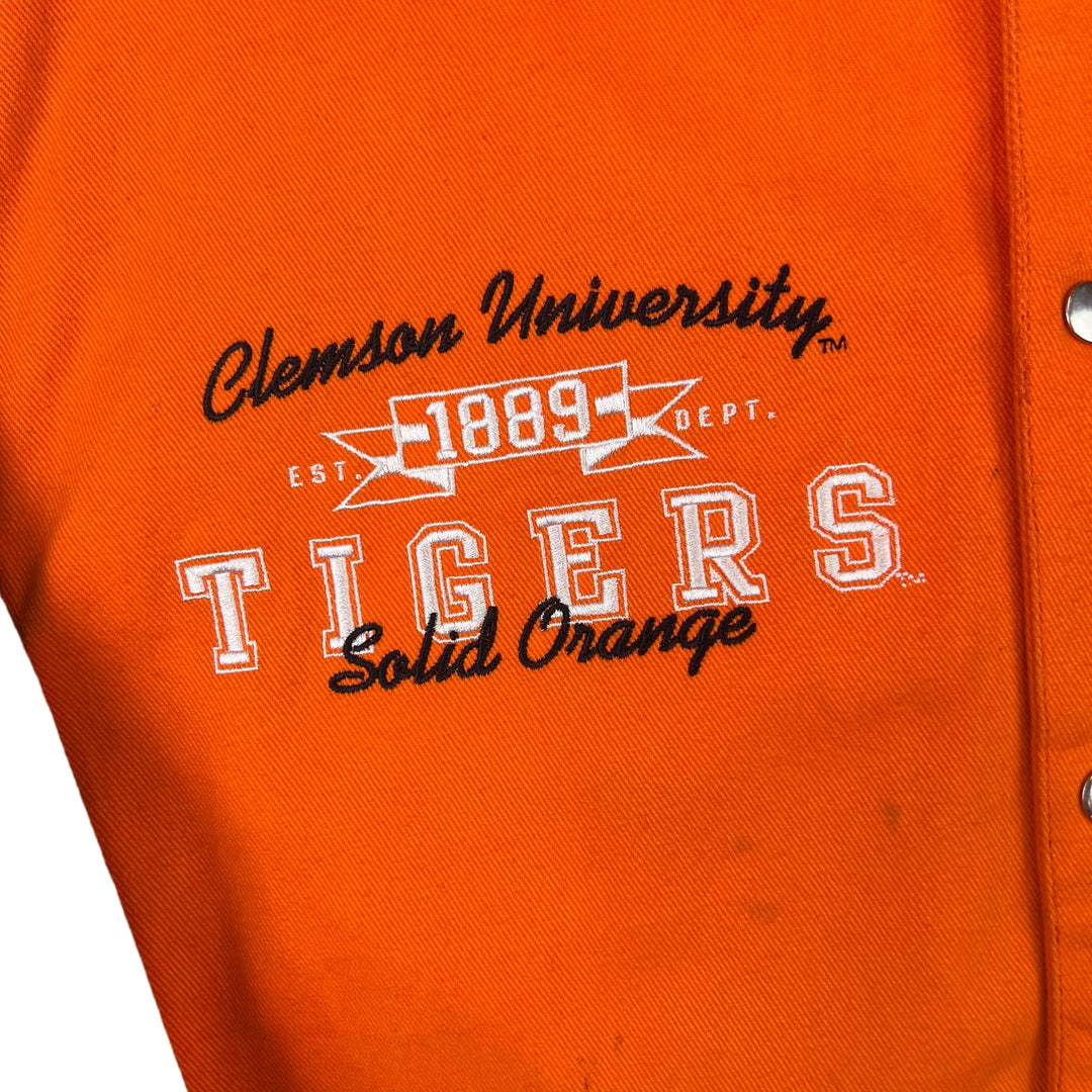 Clemson Tigers Orange Black Varsity Jacket Bring It Back
