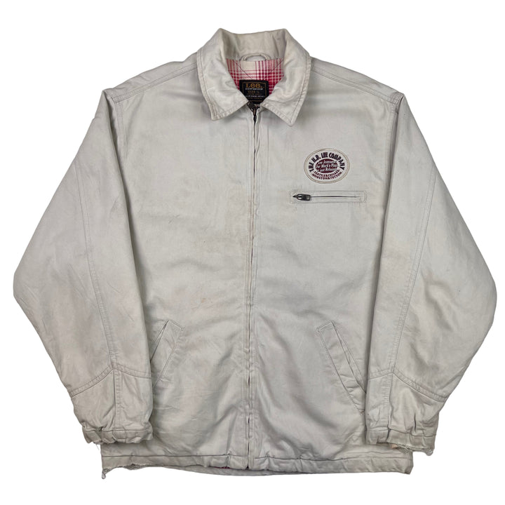 Vintage Lee Workwear Insulated Bomber Jacket Cream