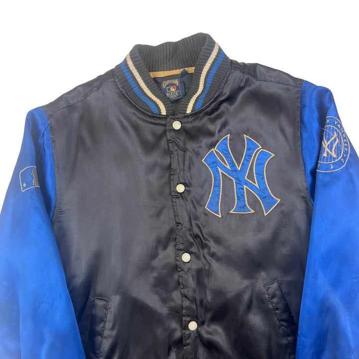 Majestic New York Yankees Blue and Black Varsity Jacket