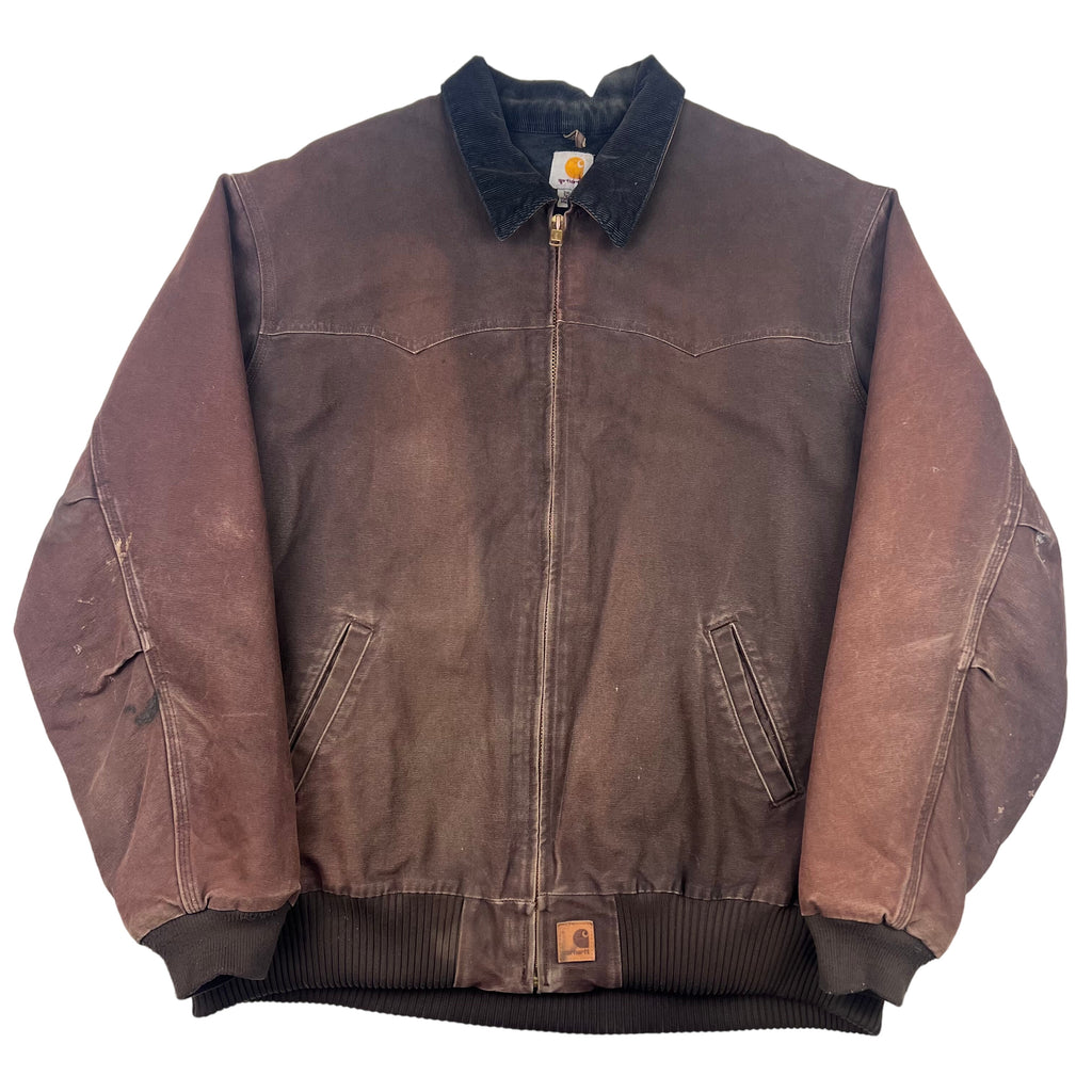 ダ*ィ様 Carhartt サンタフェジャケット J14 DKB Carhartt Santa Fe Distressed Jacket Brown J14 DKB | Bring It Back