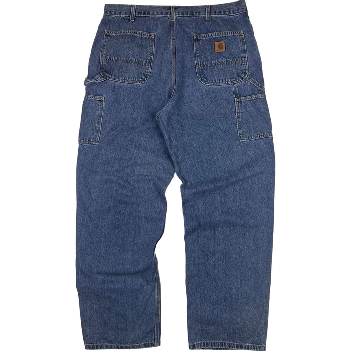 Carhartt Original Dungaree Fit Denim Carpenter Jeans Blue