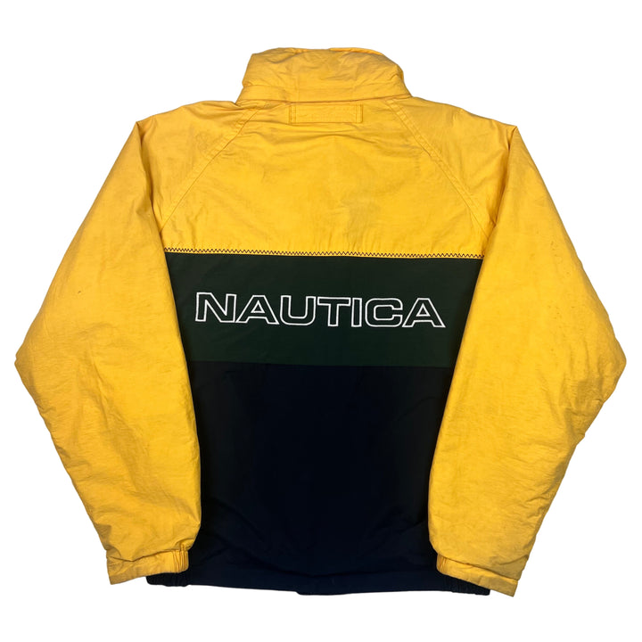 Nautica Reversible Fleece Jacket Yellow Navy