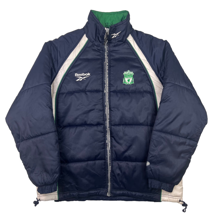 Reebok 1999-00 Liverpool Puffer Jacket Navy