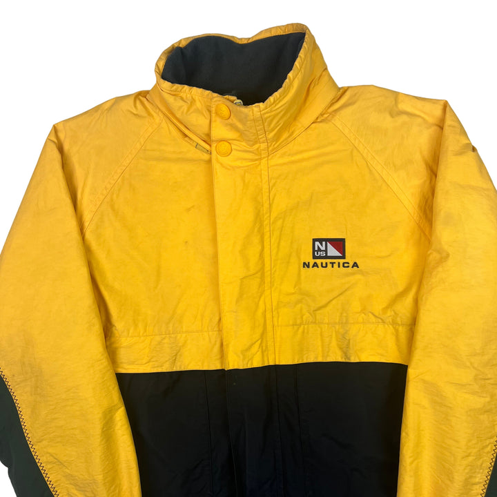 Nautica Reversible Fleece Jacket Yellow Navy