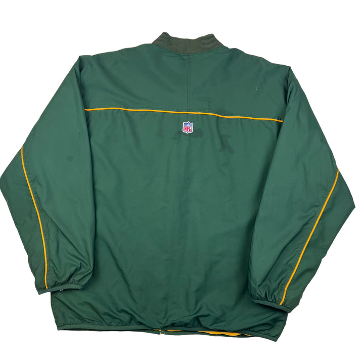 Nike Green Bay Packers Reversible Fleeced Jacket Green Yellow