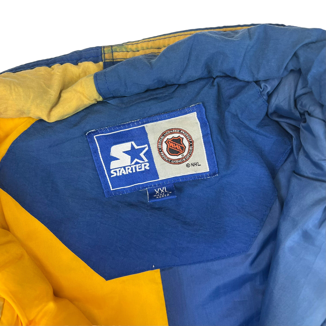 Starter St. Louis Blues Puffer Jacket Blue