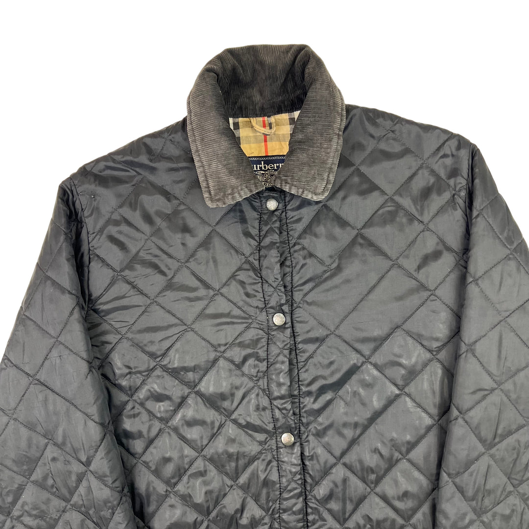 Vintage Burberry Black Quilted Jacket