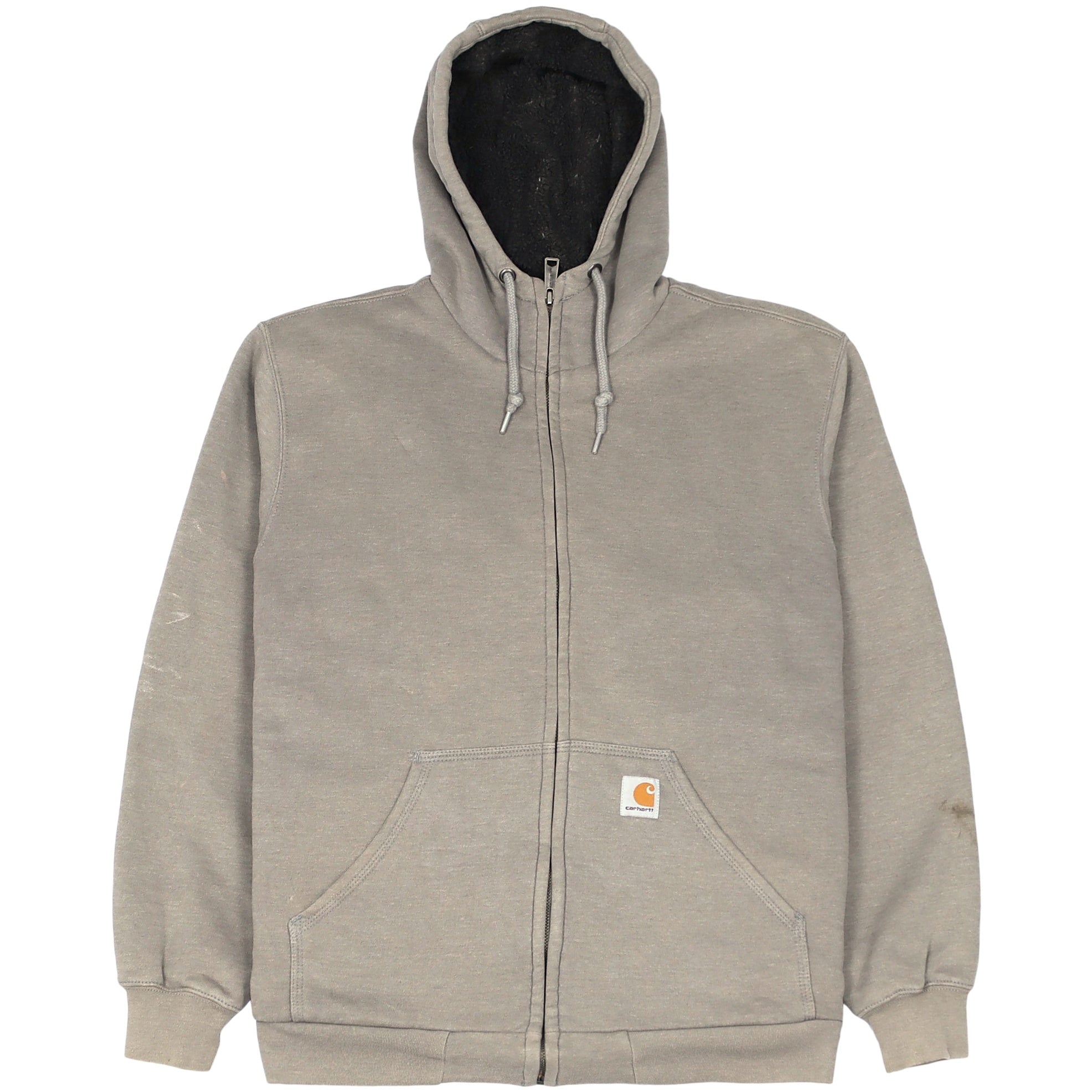 Carhartt grey zip on sale hoodie